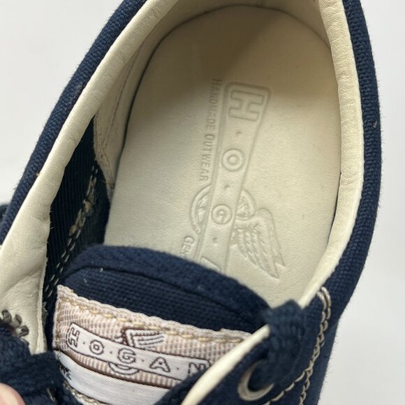 NEW ~ HOGAN by TOD'S Women's 36.5 Blue Canvas Sneakers Lace Up Shoes - Picture 7 of 8